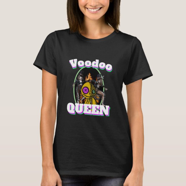 Mens Funny Novelty Sports VOODOO QUEEN T-Shirt (Front)