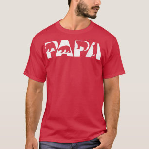 Mens Funny Papa Bear Dad Funny Bear Papa Fathers D T-Shirt