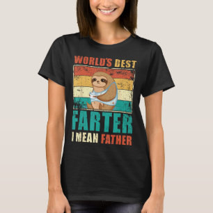 Mens Funny Papa Sloth Saying of the World Best Fur T-Shirt