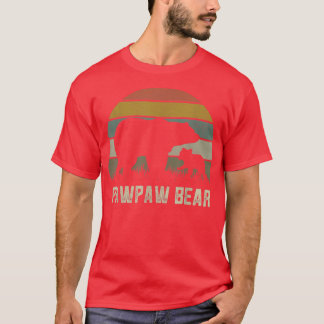Mens Funny Pawpaw Bear s, Cub Kid Fathers Day Gran T-Shirt