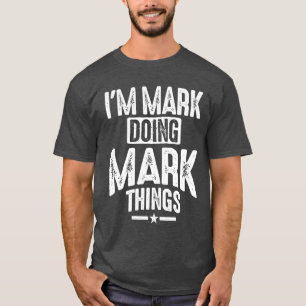 Mens Funny Personalised Name Mark T-Shirt