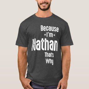 Mens Funny Personalised Name Nathan T-Shirt