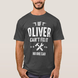 Mens Funny Personalised Name Oliver T-Shirt