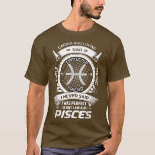 Mens Funny Pisces Zodiac Dad T-Shirt