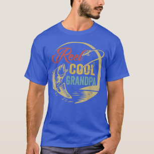 Mens Funny Reel Cool Grandpa Love Fishing T-Shirt