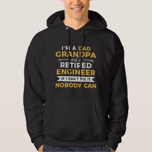 Mens Funny Retirement Outfit For A Retired Enginee Hoodie
