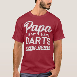 Mens Funny Shirt Darts Papa Gift