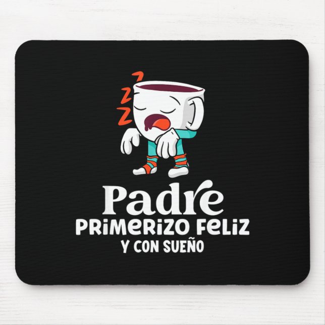 Mens Funny Spanish Announcing Pregnancy Baby New D Mouse Mat (Front)