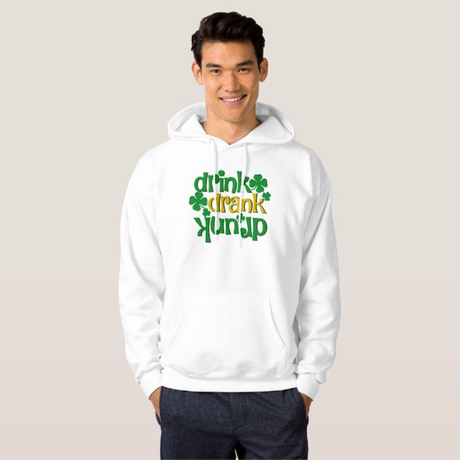 Mens funny St.Patrick’s Day Hoodie (Front Full)