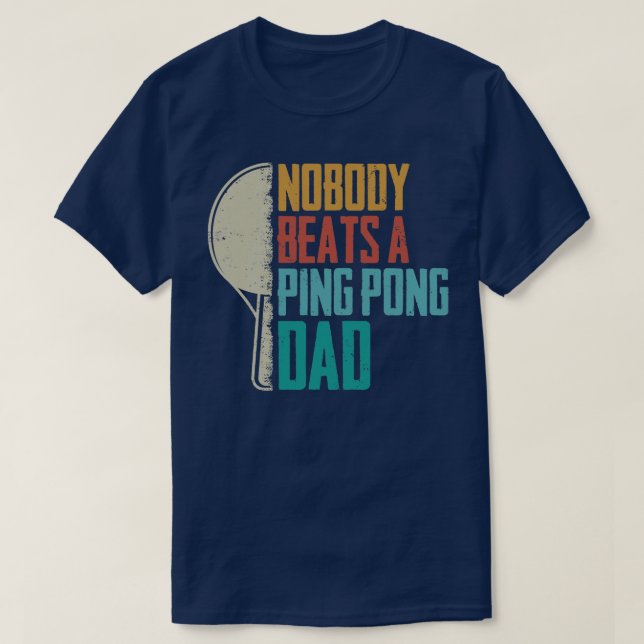 Mens Funny Table Tennis Lover Graphic for Dads T-Shirt (Design Front)