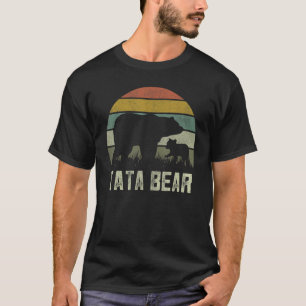 Mens Funny Tata Bear  Cub Kid Fathers Day Indian G T-Shirt