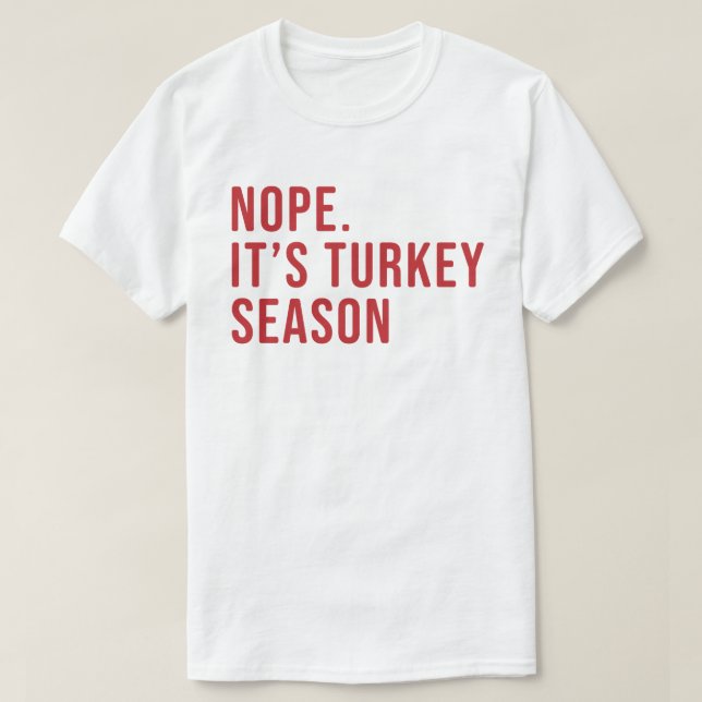 Men's Funny Turkey Hunting Shirt (Design Front)