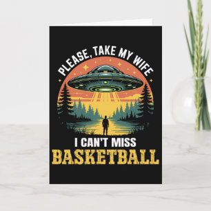 Mens Funny Ufo Sketll Joke Alien Abduction Retro Card