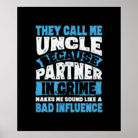 Mens Funny Uncle Gifts From Niece and Nephew