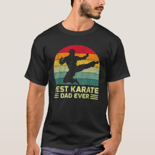 Mens Funny Vintage Best Karate Dad Ever Father s D T-Shirt