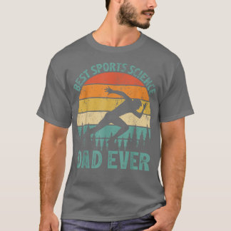 Mens Funny Vintage Best Sports Science Dad Ever Fa T-Shirt