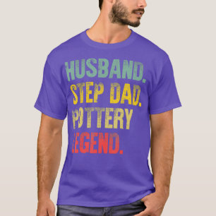 Mens Funny Vintage Husband Step Dad Pottery T-Shirt