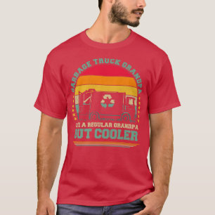 Mens Funny Vintage Retro Garbage Truck Grandpa Fat T-Shirt