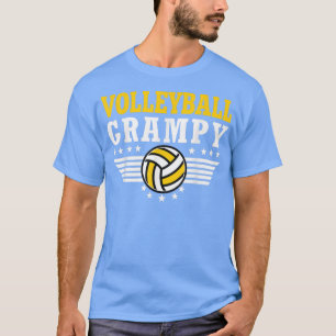 Mens Funny Volleyball Grampy Retro Volleyball Gran T-Shirt