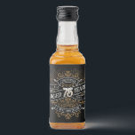 Mens Funny Whiskey 75th Birthday Liquor Bottle Label<br><div class="desc">Celebrate the big 7-5 with style and humour with this vintage whiskey label-inspired birthday design. The black, gold, and white typography is ornate and elegant, giving it a classic retro vintage feel. Perfect for man (or woman!) in your life who loves their scotch, spirits, bourbon, and other liquor drinks. Features...</div>