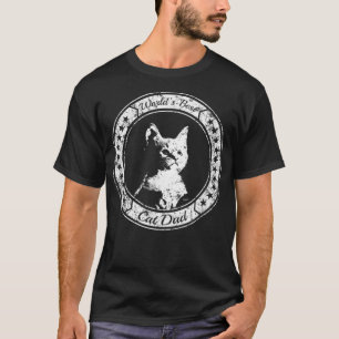 Mens funny World`s Best Cat Dad Kitten t-shirt