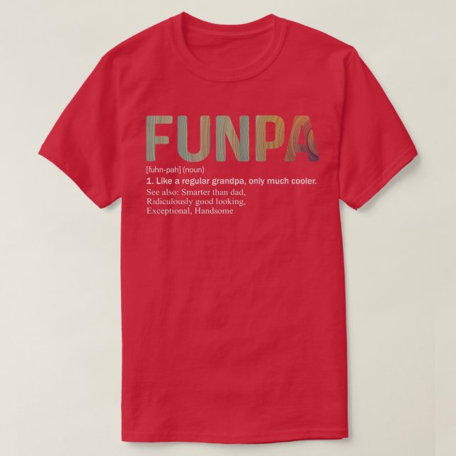 Mens Funpa Definition Tee Like A Regular Grandpa O (Design Front)