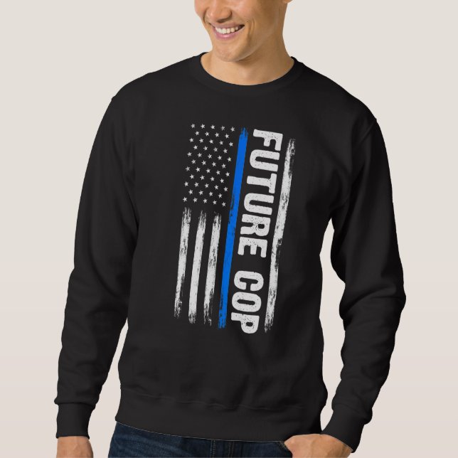 Mens Future Cop Police Officer Cops   Sweatshirt (Front)