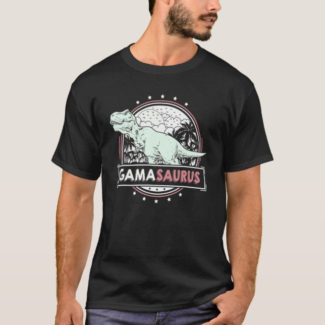 Mens GamaSaurus Gama idea for Women Mother's Day G T-Shirt (Front)
