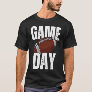 Mens Game Day Football Fantasy Rugby Ball Soccer T-Shirt