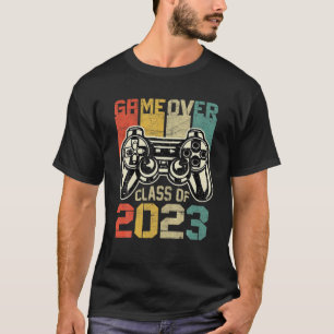 Mens Game Over Class Of 2023 Gamer Vintage Video G T-Shirt