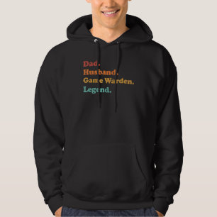 Mens Game Warden or Wildlife Officer for Dad Husba Hoodie