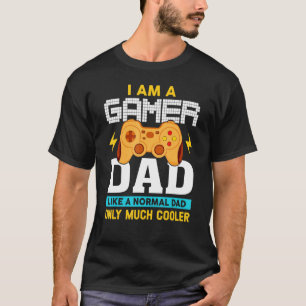 Mens Gamer Dad Like A Normal Dad Video Game Father T-Shirt