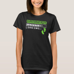 Mens Gaming Grandpa Loading Levelled Up To Grandpa T-Shirt