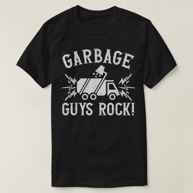 Mens Garbage Guys Rock Trucks Trash Garbage Collec T-Shirt (Design Front)