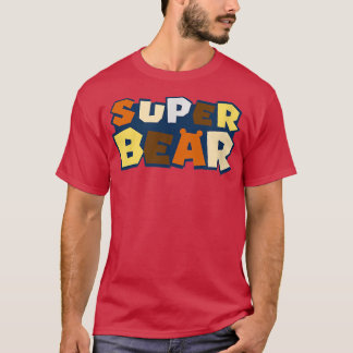 Mens Gay Bear Shirt with Bear Pride Flag Super Bea
