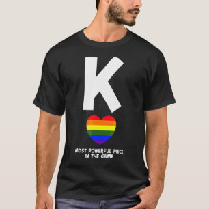 Mens Gay Pride King Lgbt Q Rainbow Flag Colour Cou T-Shirt