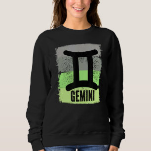 Mens Gemini Symbol May June Birthday Zodiac Symbol Sweatshirt