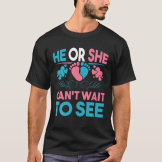 Mens Gender Reveal Party Baby Pink And Blue Baby S T-Shirt