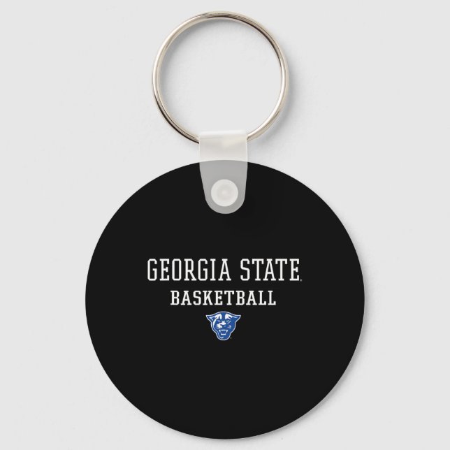 Mens Georgia State R Icon Sketll - Panthers  Key Ring (Front)