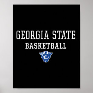 Mens Georgia State R Icon Sketll - Panthers  Poster