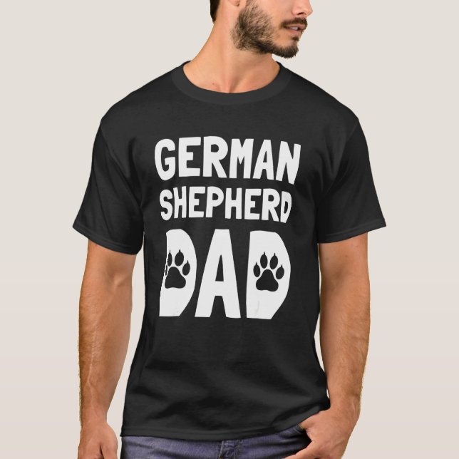 Mens German Shepherd Dad 2 T-Shirt (Front)