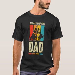Mens German Shepherd Dad 4 T-Shirt
