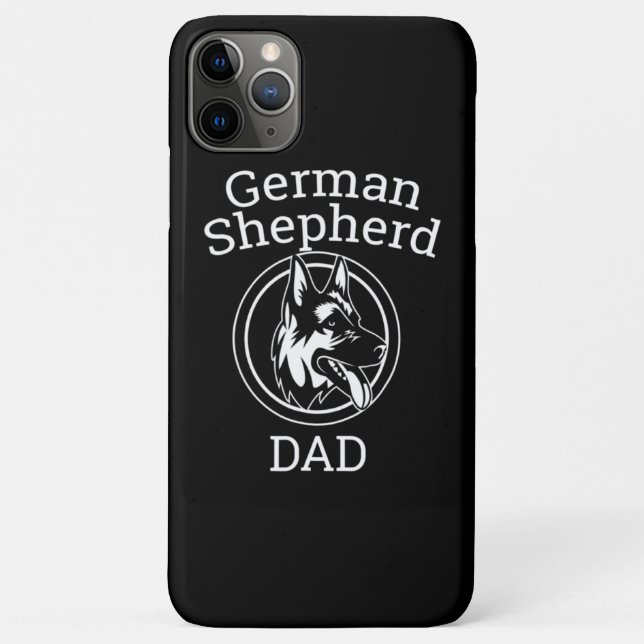 Mens German Shepherd Dad Case-Mate iPhone Case (Back)