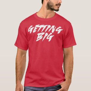 Mens GETTING BIG Gym Fitness Workout Bodybuilding T-Shirt