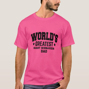 Mens Giant Schnauzer Dog Dad T-Shirt