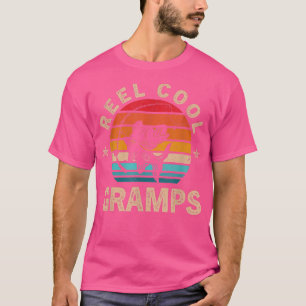 Mens Gift For Fathers Day Tee Reel Cool Gramps Fi