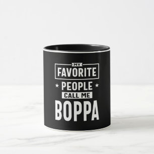 Mens Gift My Favourite People Call Me Boppa Mug