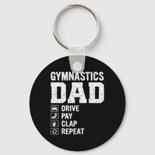 Mens Gifts For Fathers Day Gymnastics Dad Drive Pa Key Ring