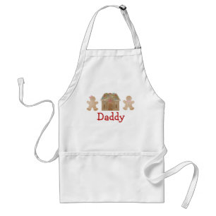 Mens Gingerbread Apron, Adult Apron