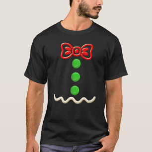 Mens Gingerbread Man Costume Kids Funny Cookie Chr T-Shirt